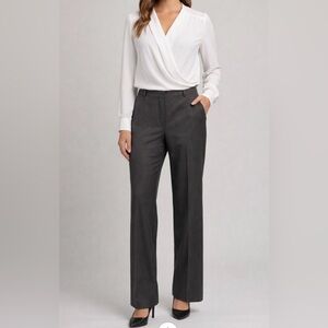 Sportmax by Max Mara Charcoal Wool Lightweight Trouser
